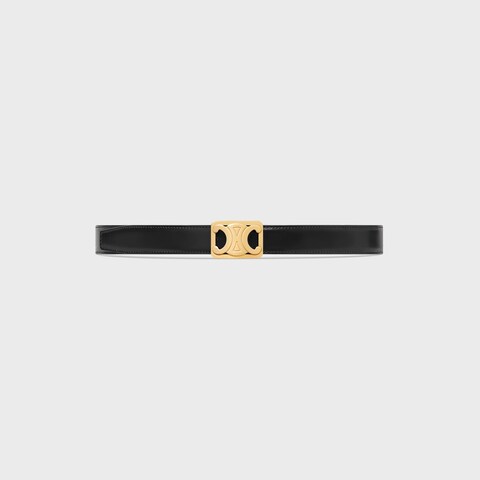 MEDIUM REVERSIBLE FRAMED TRIOMPHE BELT in TAURILLON AND NATURAL CALFSKIN - Image 4